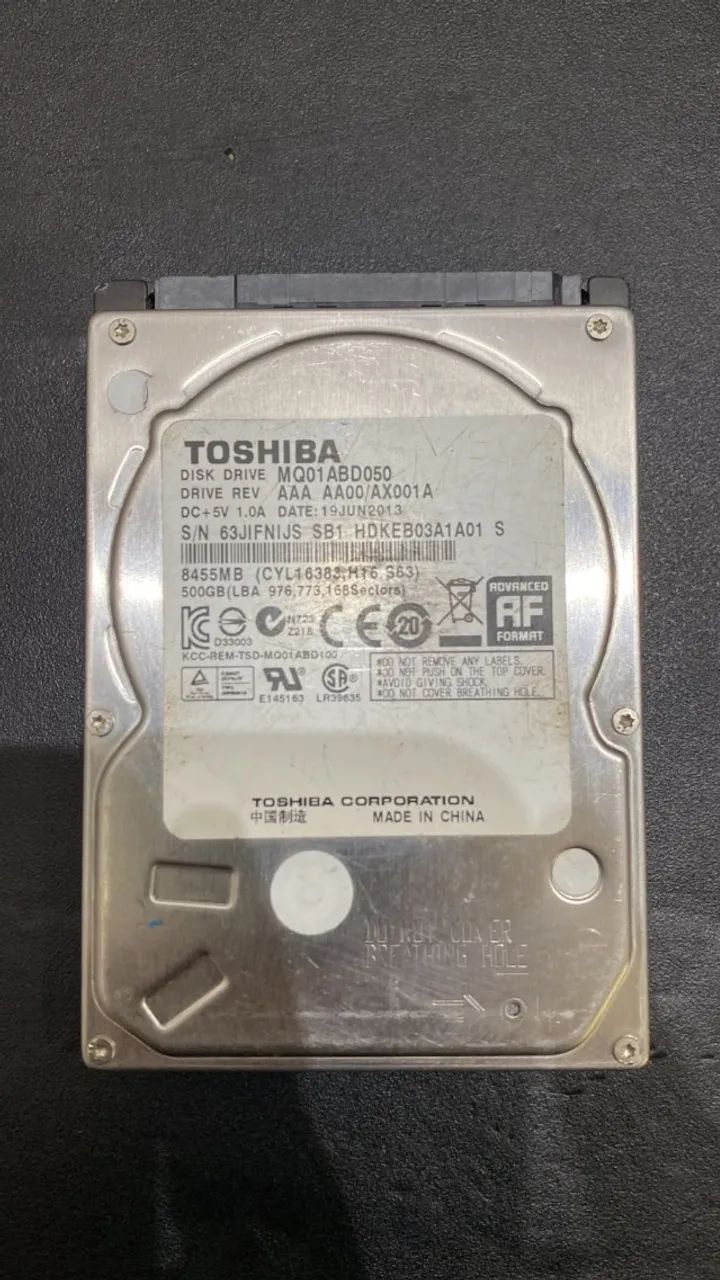 HD de Notebook 500GB SATA