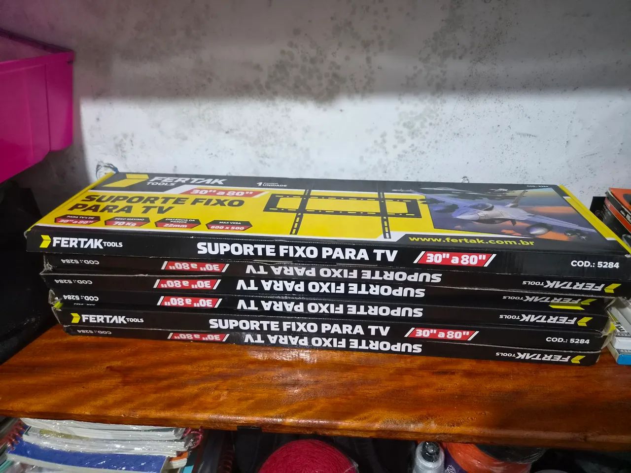 Kit com 6 Suporte fixo para TV  - Foto 2