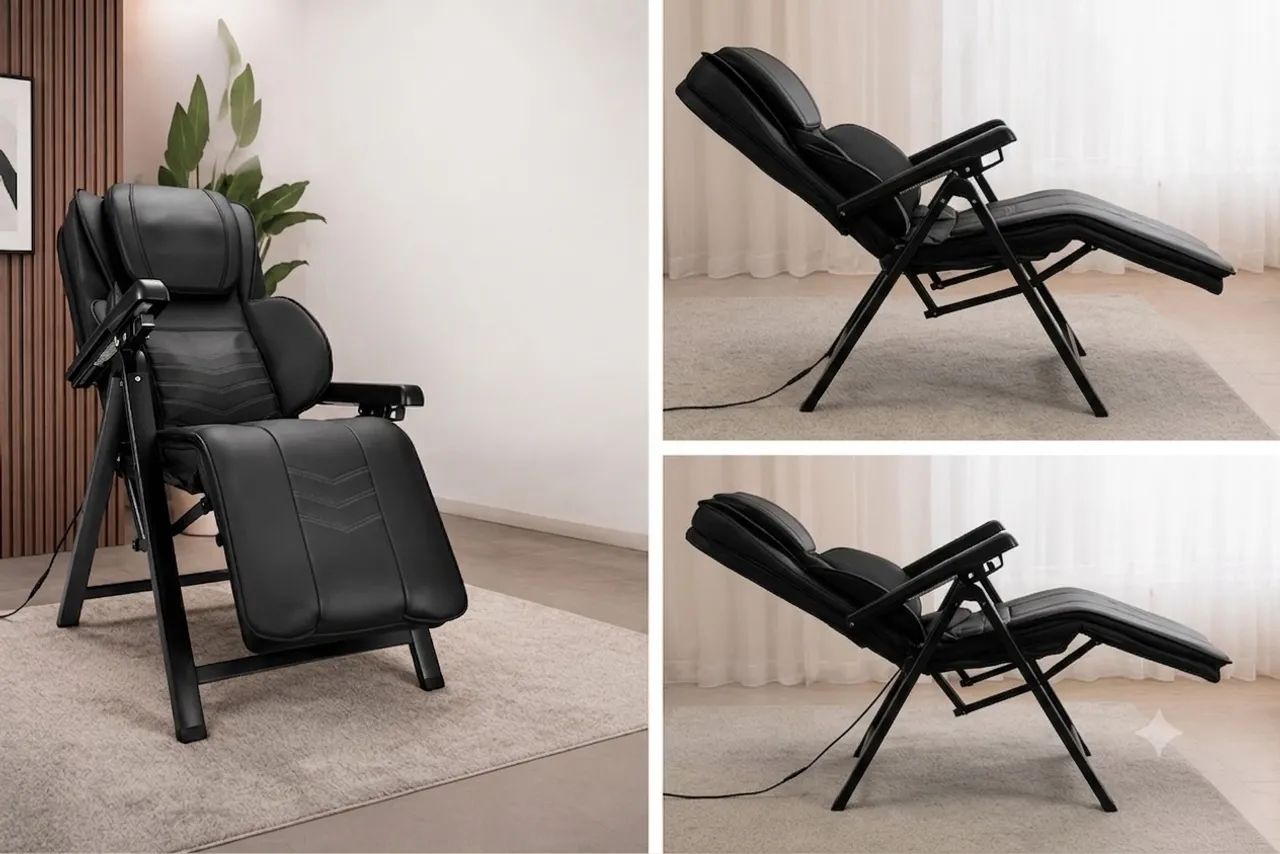 Cadeira de Massagem Genix Relax Dobrável com Aquecimento | Semi Nova - Foto 2