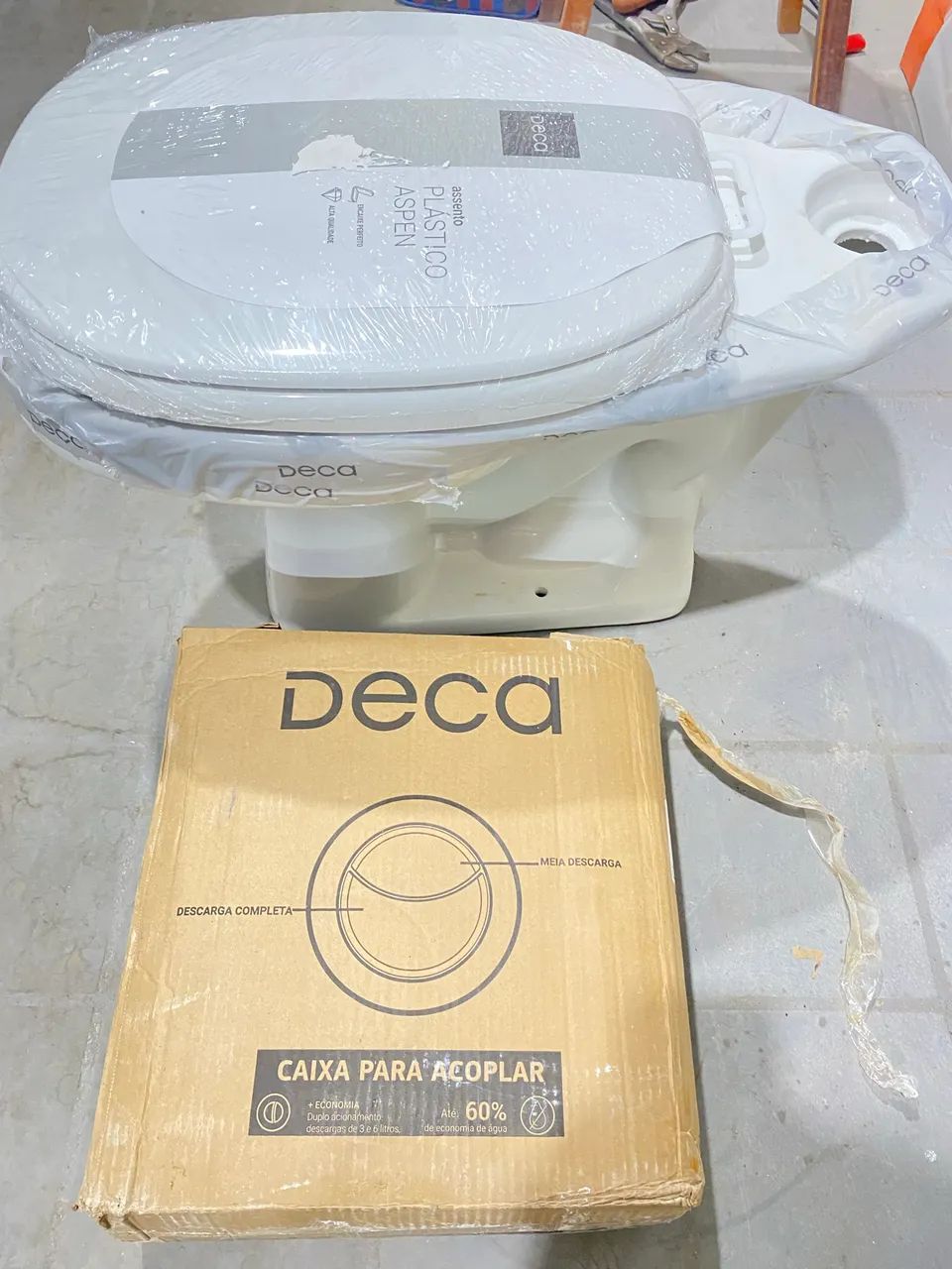 Kit Bacia Com Caixa Acoplada Deca Aspen 