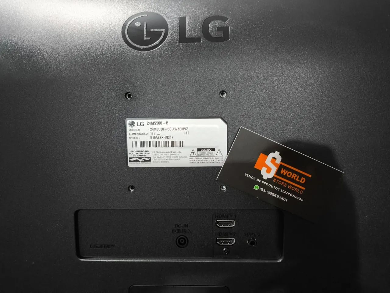 Monitor Gamer 24 Polegadas LG 100Hz HDMI - Pronta entrega. Loja Store World  - Foto 2