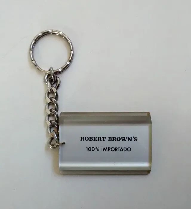 Chaveiro Raríssimo Antigo Whisky Robert Browns 100% Importado - Foto 3