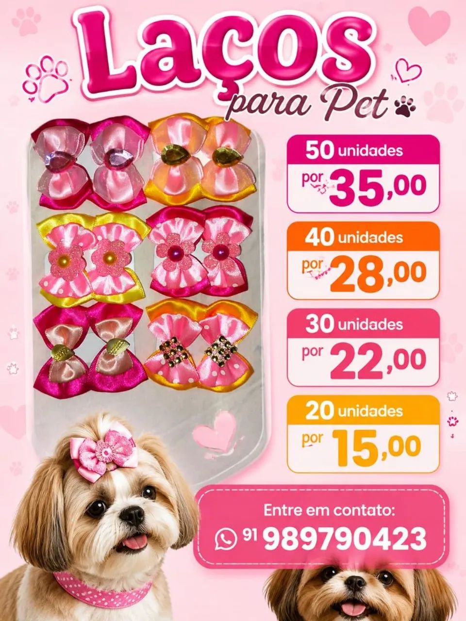 Laços para pet