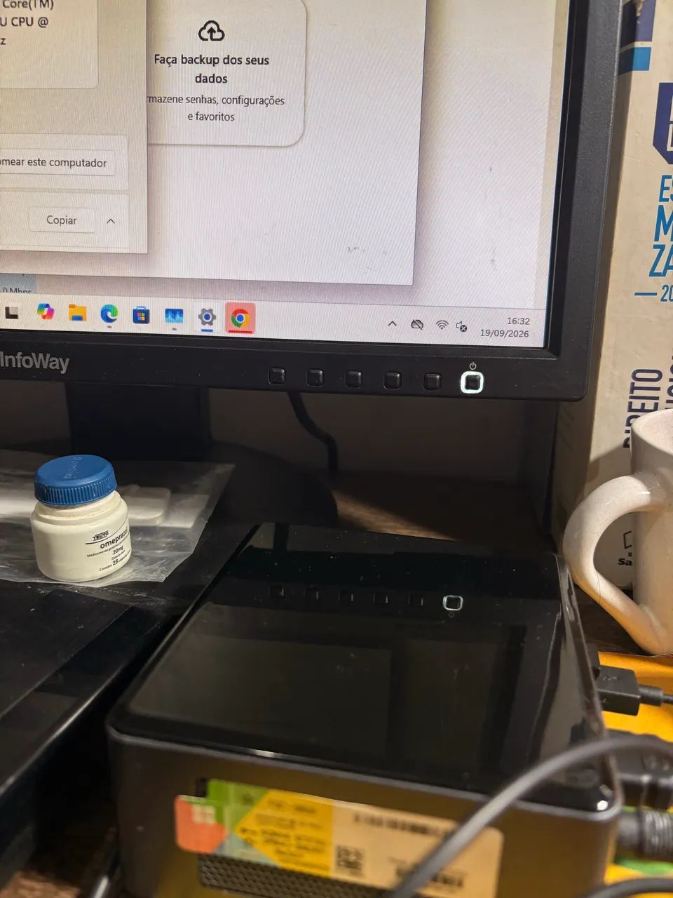 Mini PC NUC 8i3BEH 8º Geração SEM MARCAS DE USO. - Foto 4