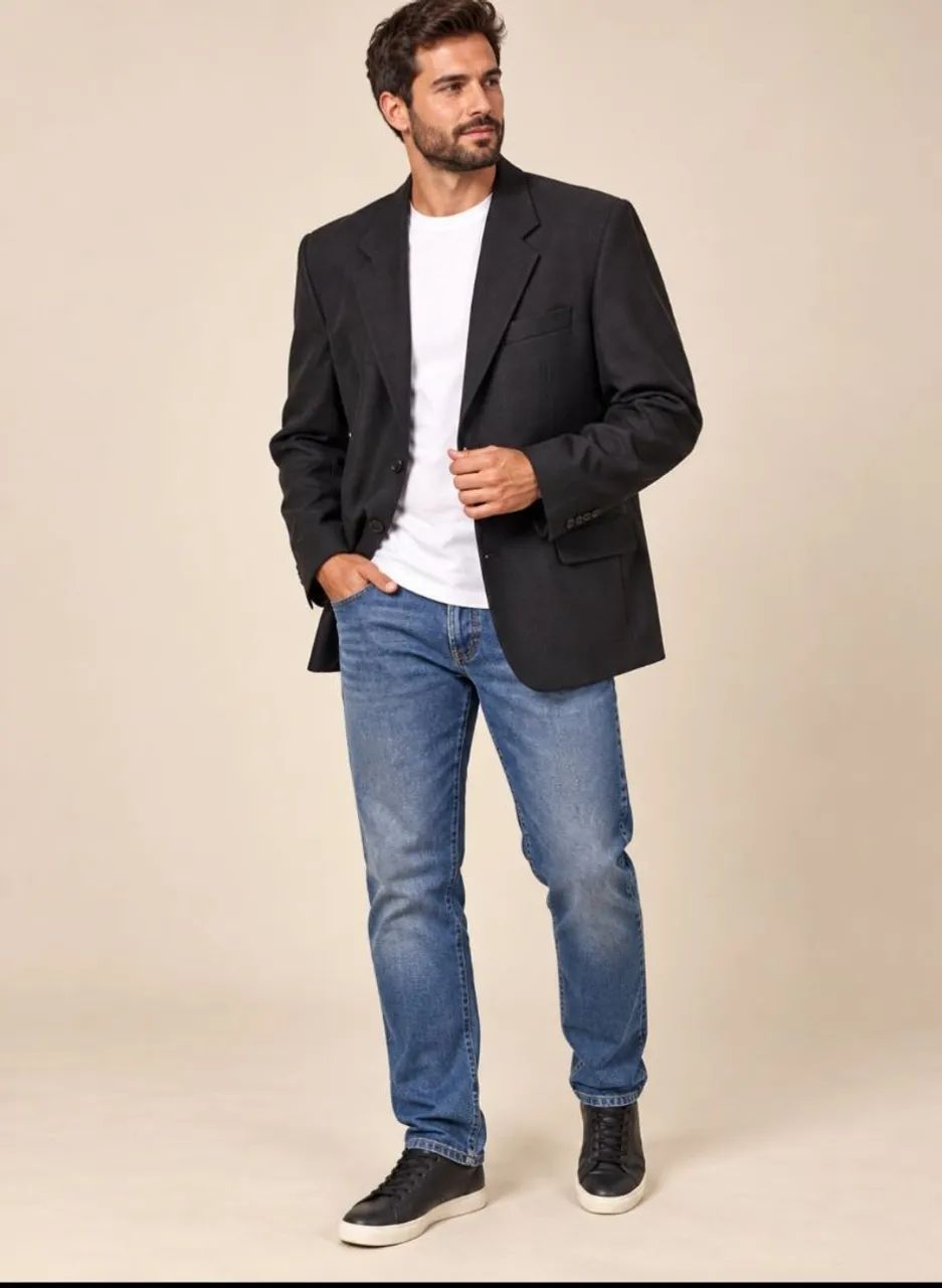 Blazer preto masculino