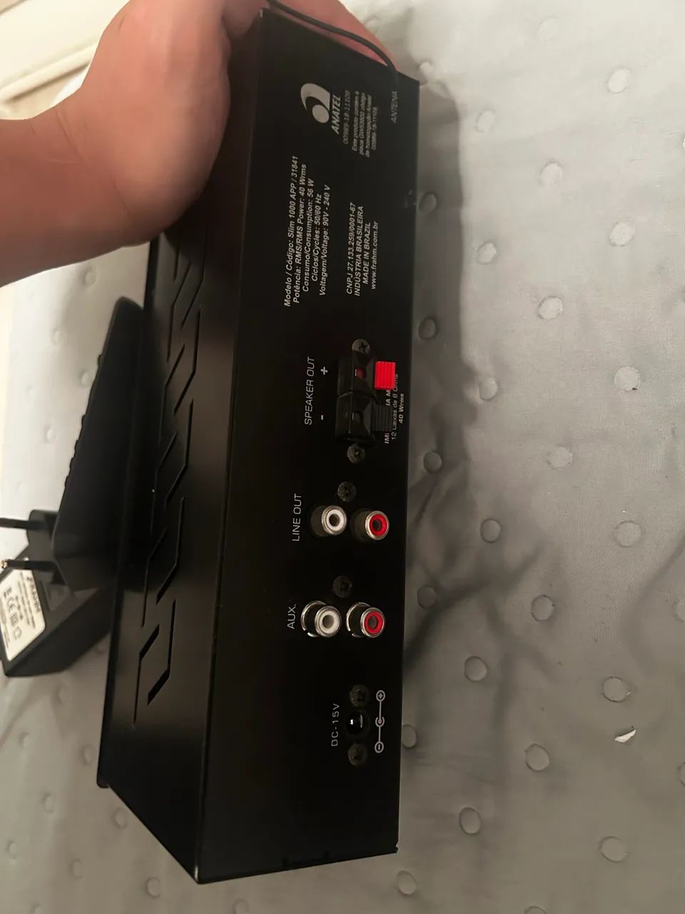 Amplificador Receiver De Som Ambiente Frahm Slim 1000 - Foto 3