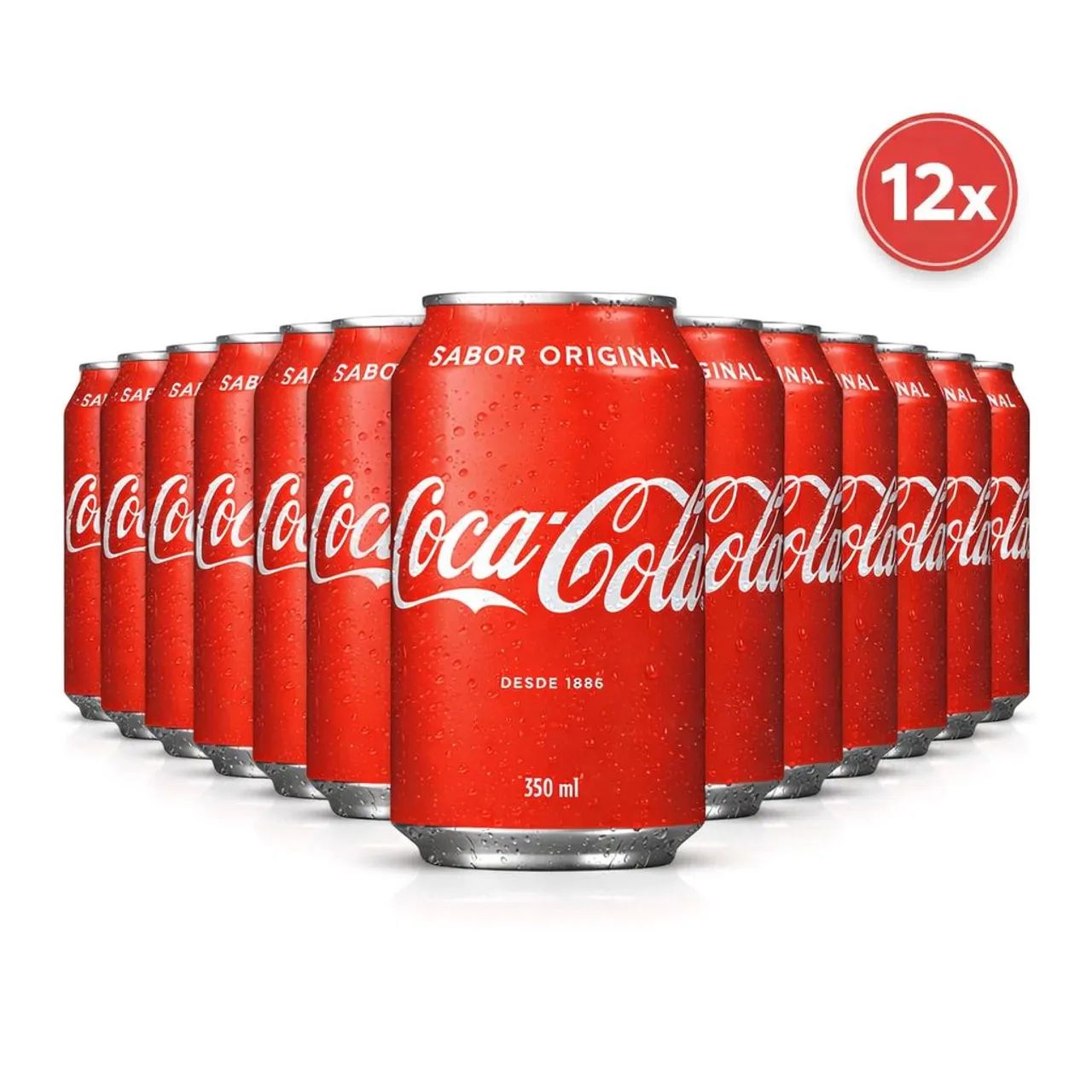 Coca-cola lata 350ml caixa 12 uni - Foto 2