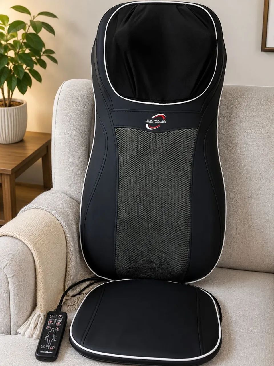 Cadeira Massageadora Shiatsu Quantum para Coluna, Ombros e Pescoço
