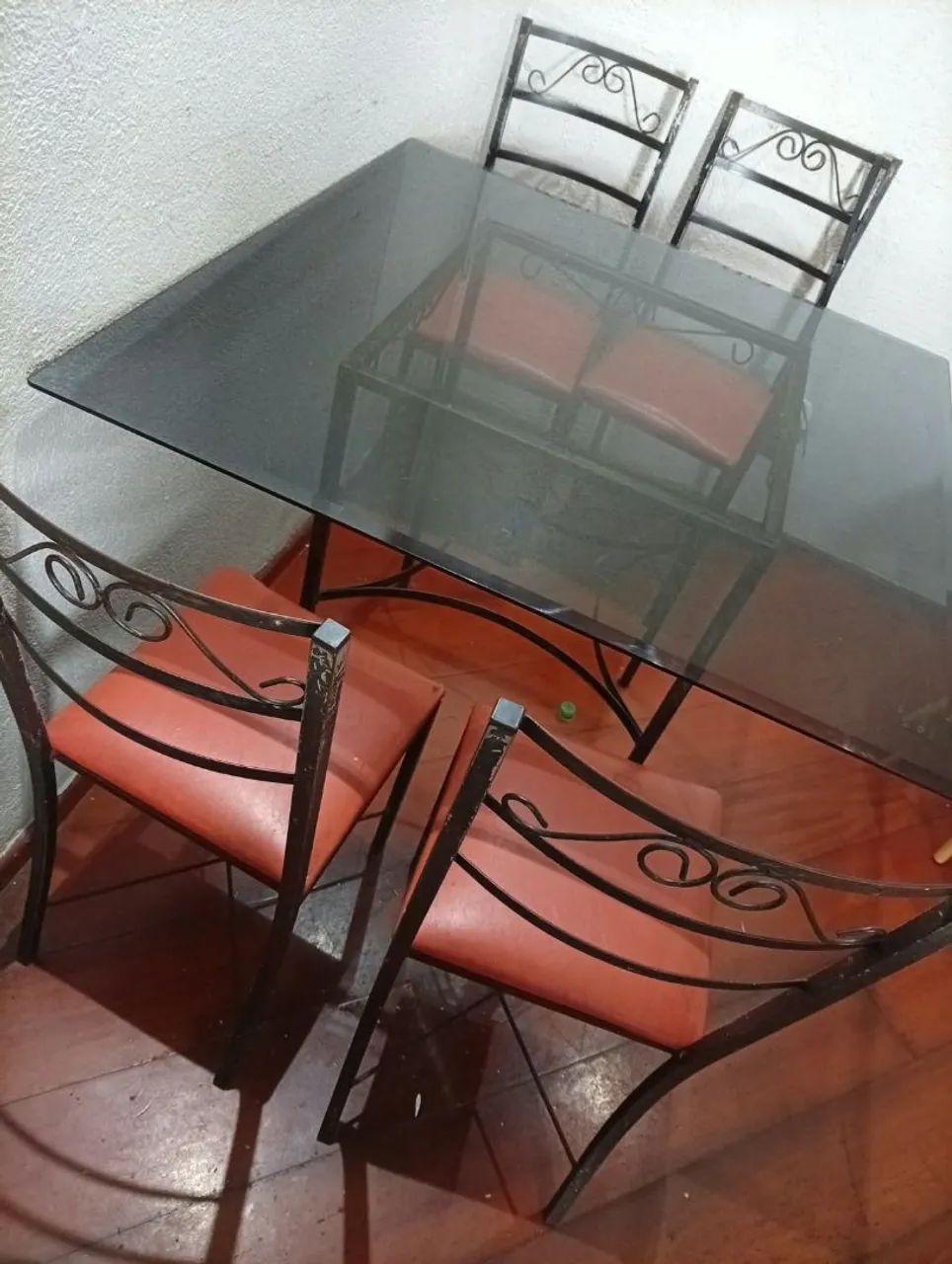 Mesa de ferro e vidro  - Foto 2