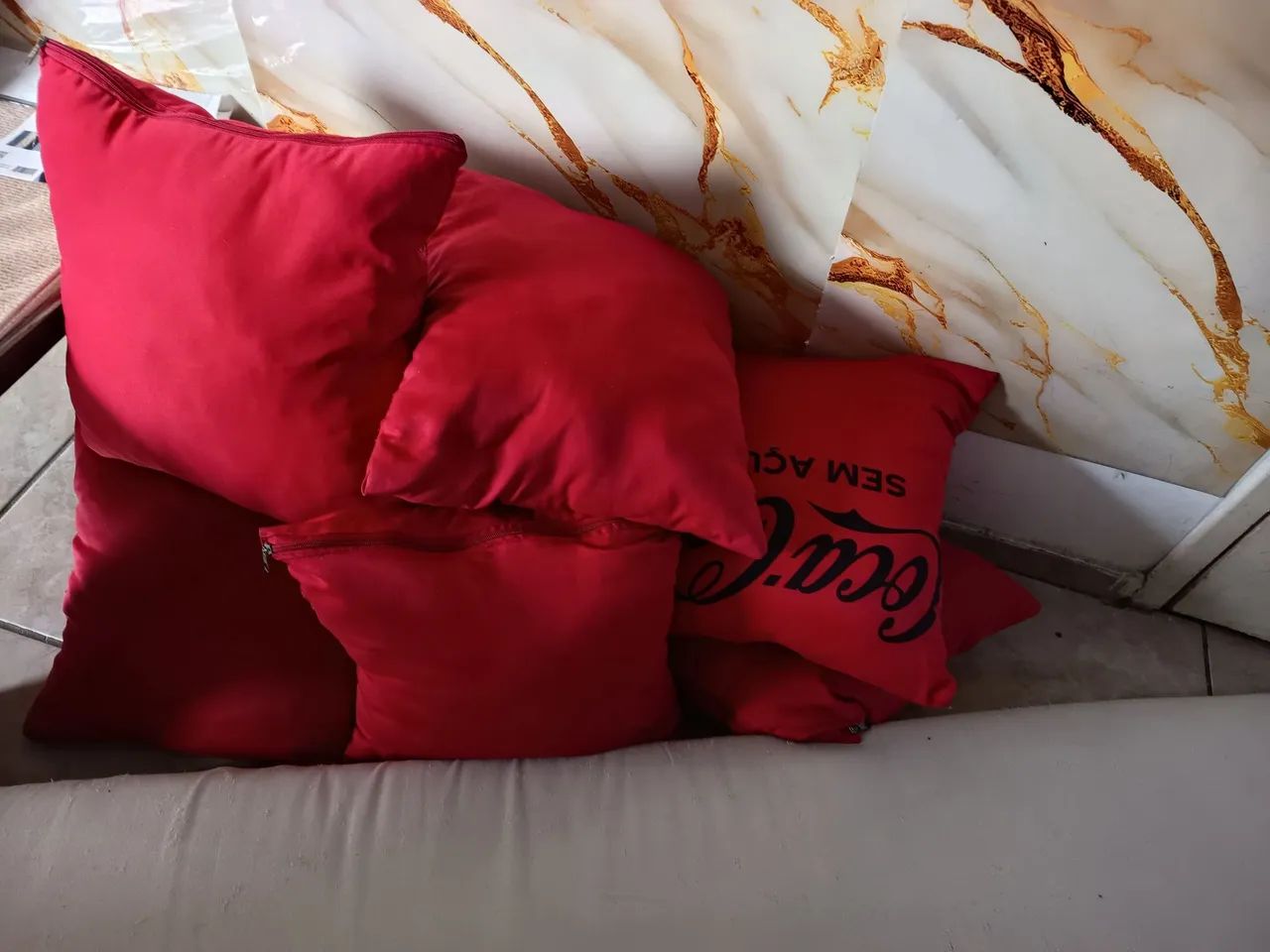 Colchonete com almofadas com capa já  - Foto 2