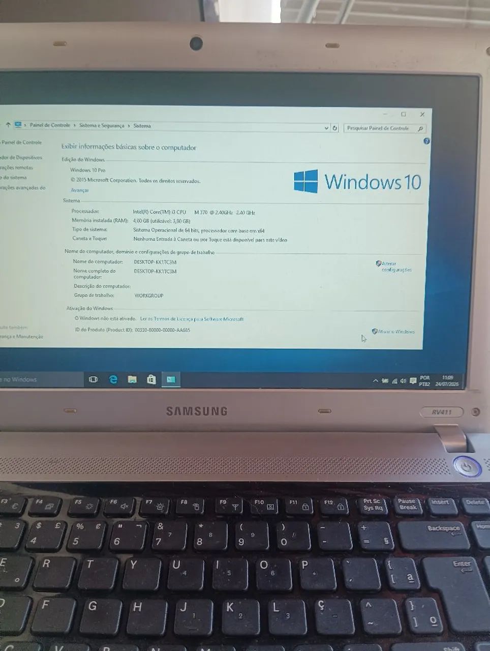 Notebook Samsung i3 2.40 ghz - Foto 4