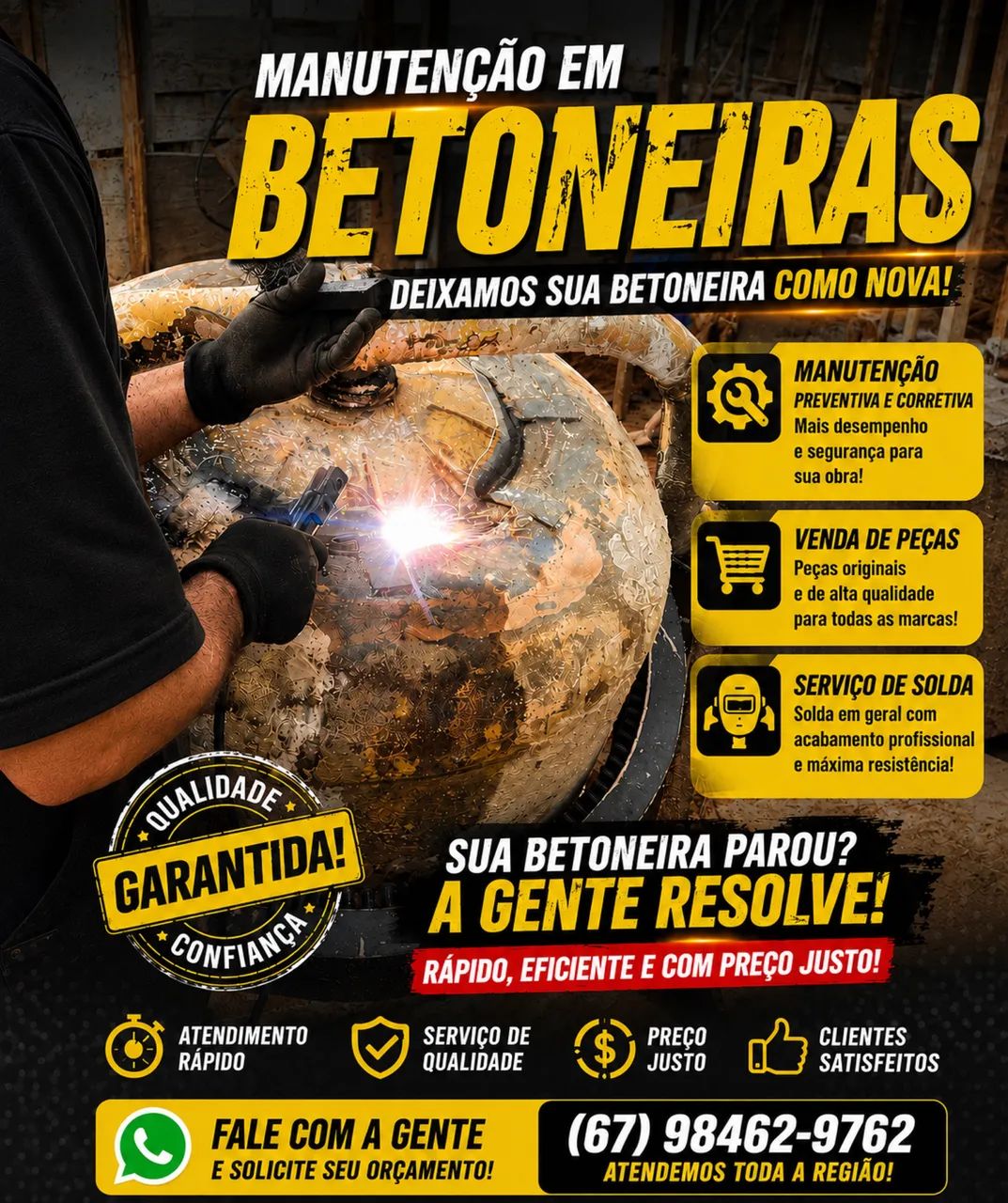 Manutencao em betoneira 