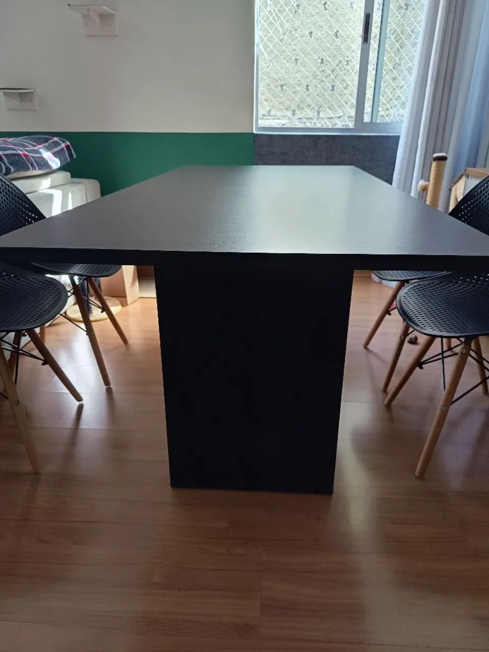 Mesa de jantar preta 4 lugares  - Foto 2