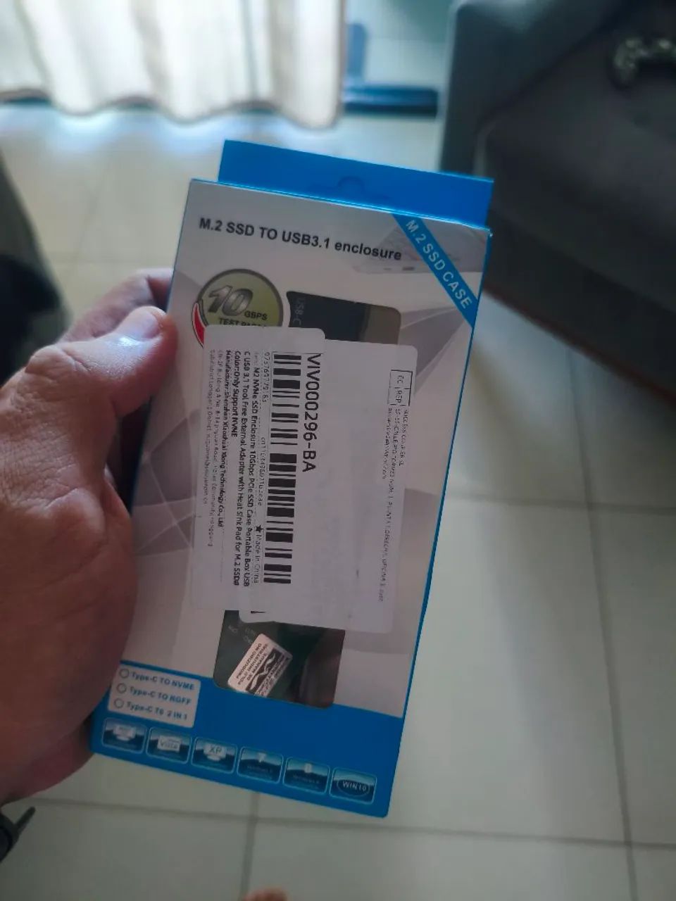 SSD NVME Hp 256 gigas+ case. - Foto 3