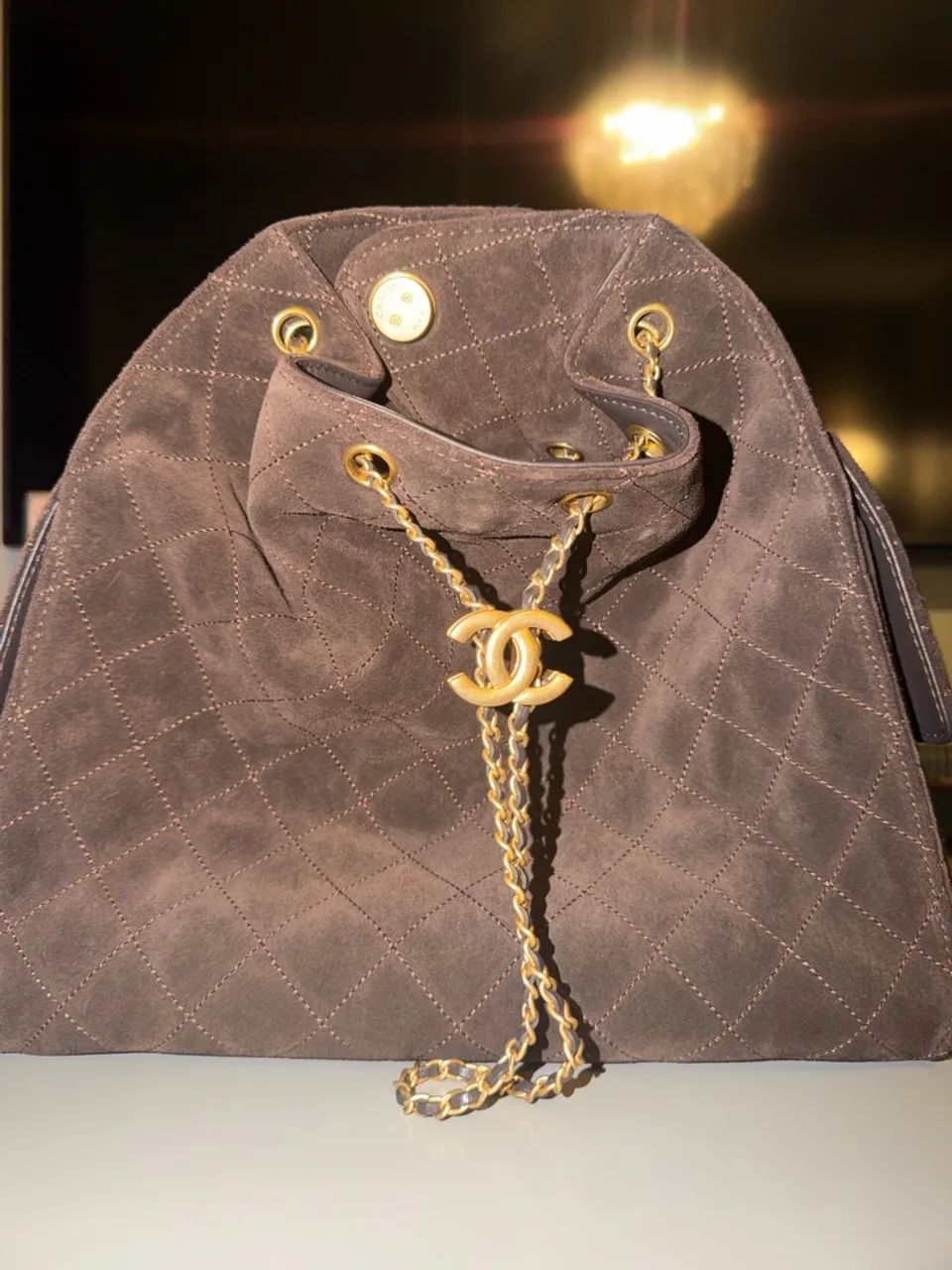 Bolsa camurça novo