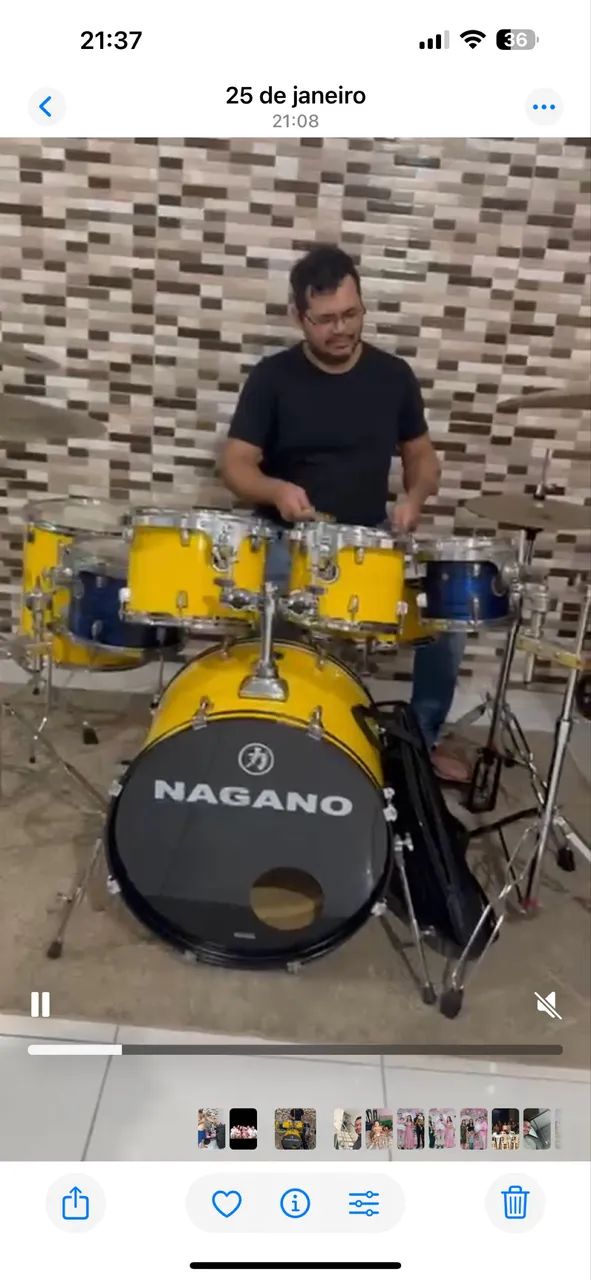 Bateria Nagano Garage Rock - Foto 5