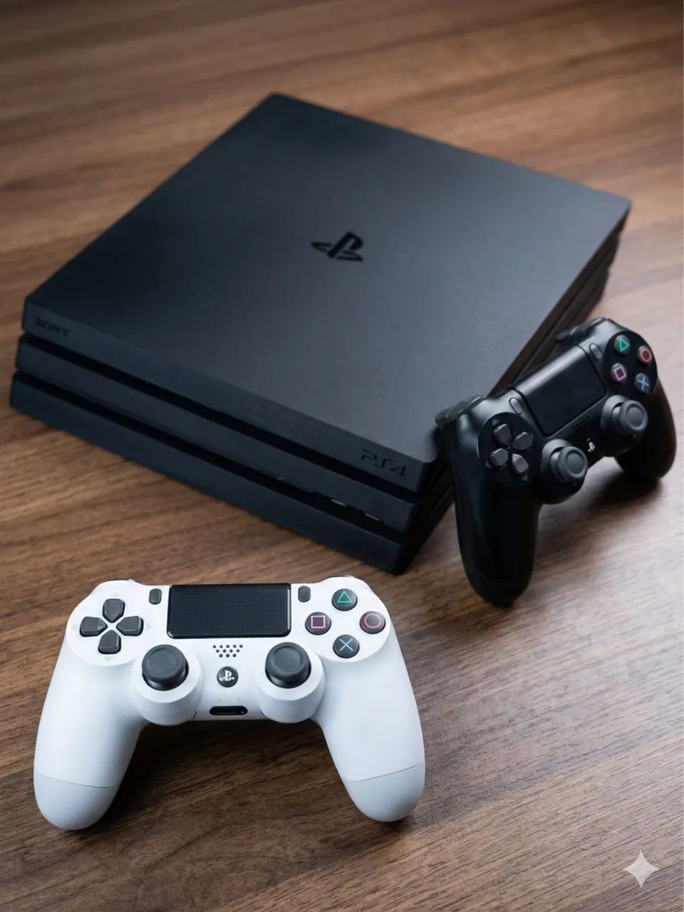 PS4 PRO 1 TERÁ 2 CONTROLES COM CAIXA - Peças e Acessórios de Vídeo