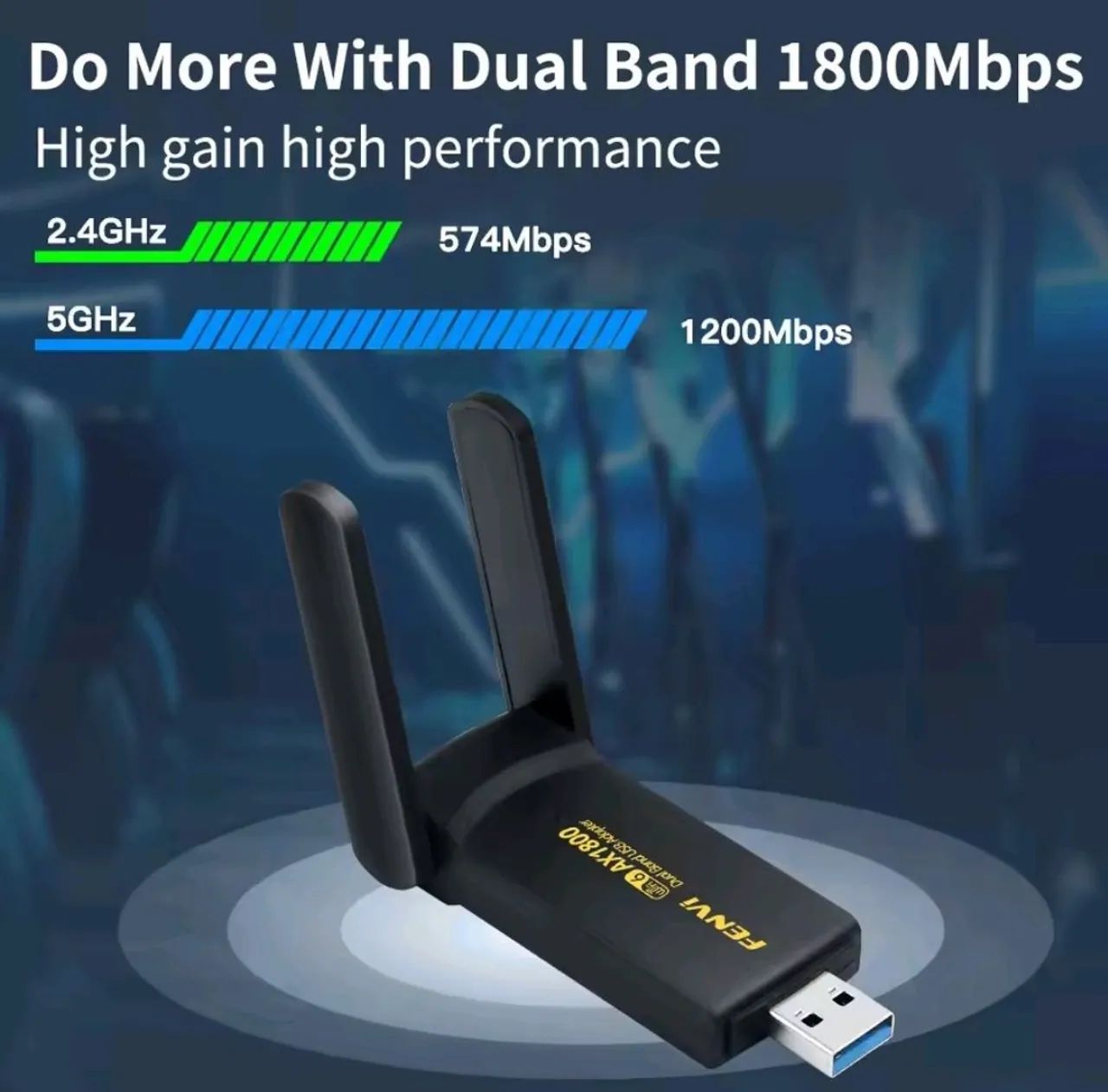 Adaptador Fenvi Wifi 6 AX1800 - Foto 2