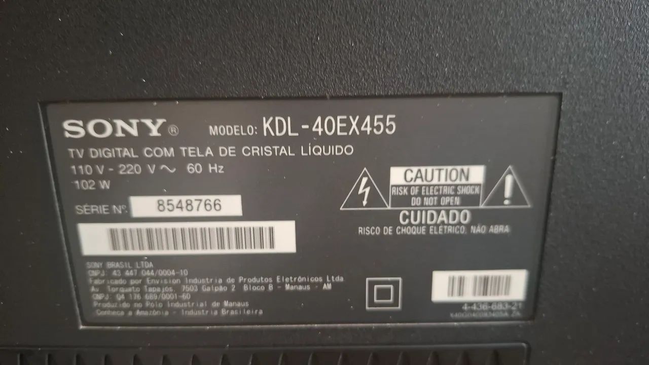 Tv LCD Sony Bravia 43 com defeito  - Foto 2