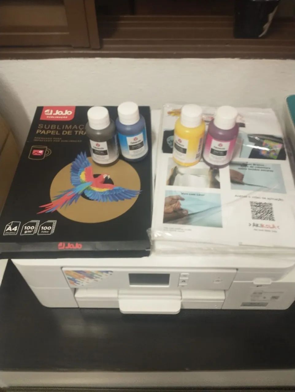 [KIT COMPLETO] Prensa Térmica 8 em 1 Mecolour + Impressora Sublimática Brother SP1