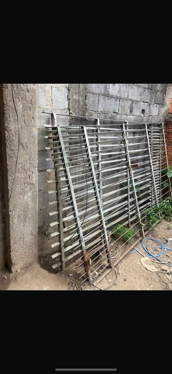 Portão de grade ferro 