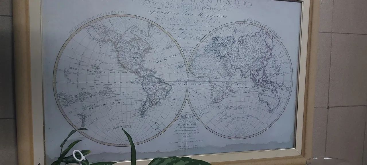 Quadro Lá Mappe Monde - Foto 3