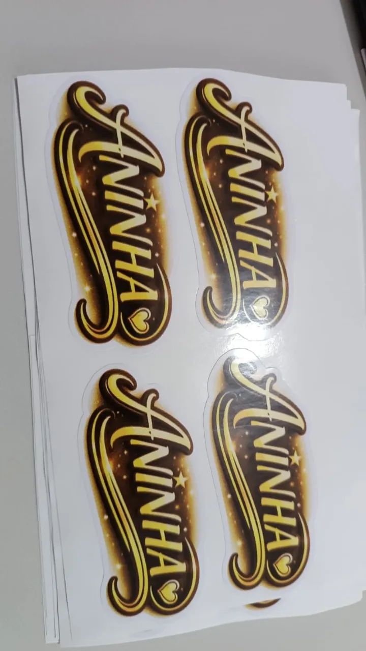 ADESIVO DE VINIL IMPRESSO E RECORTADO - Brilhoso ou Fosco - você escolhe! - Foto 2