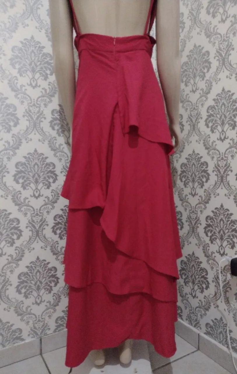 Vestido longo vermelho  - Foto 4