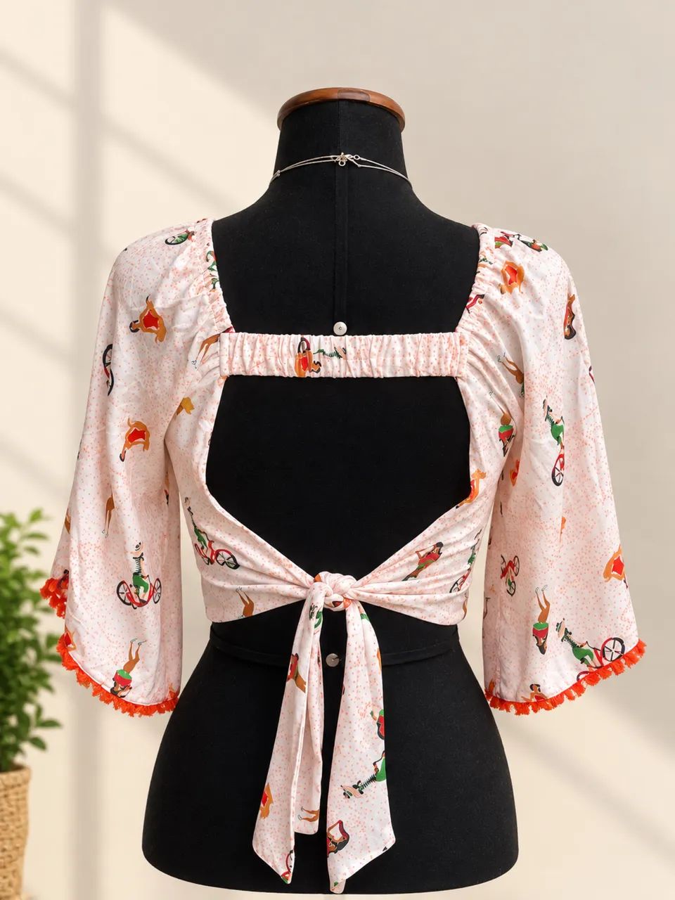 Blusa Cropped Estampada - Foto 2