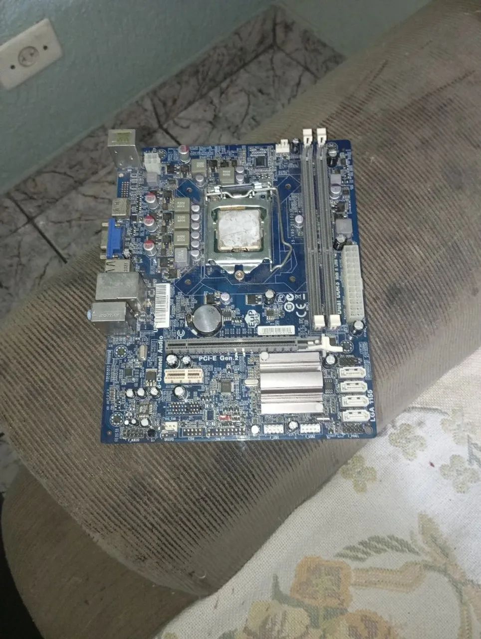 Placa mãe com professor sem caler