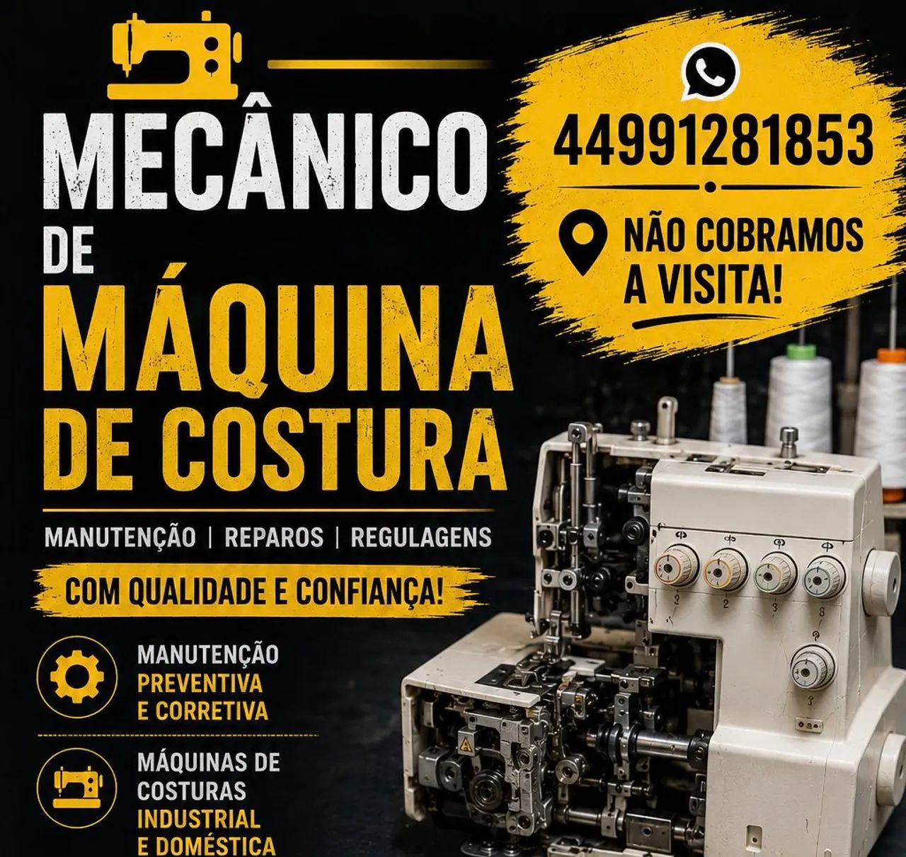 Mecânico de máquina de costura 
