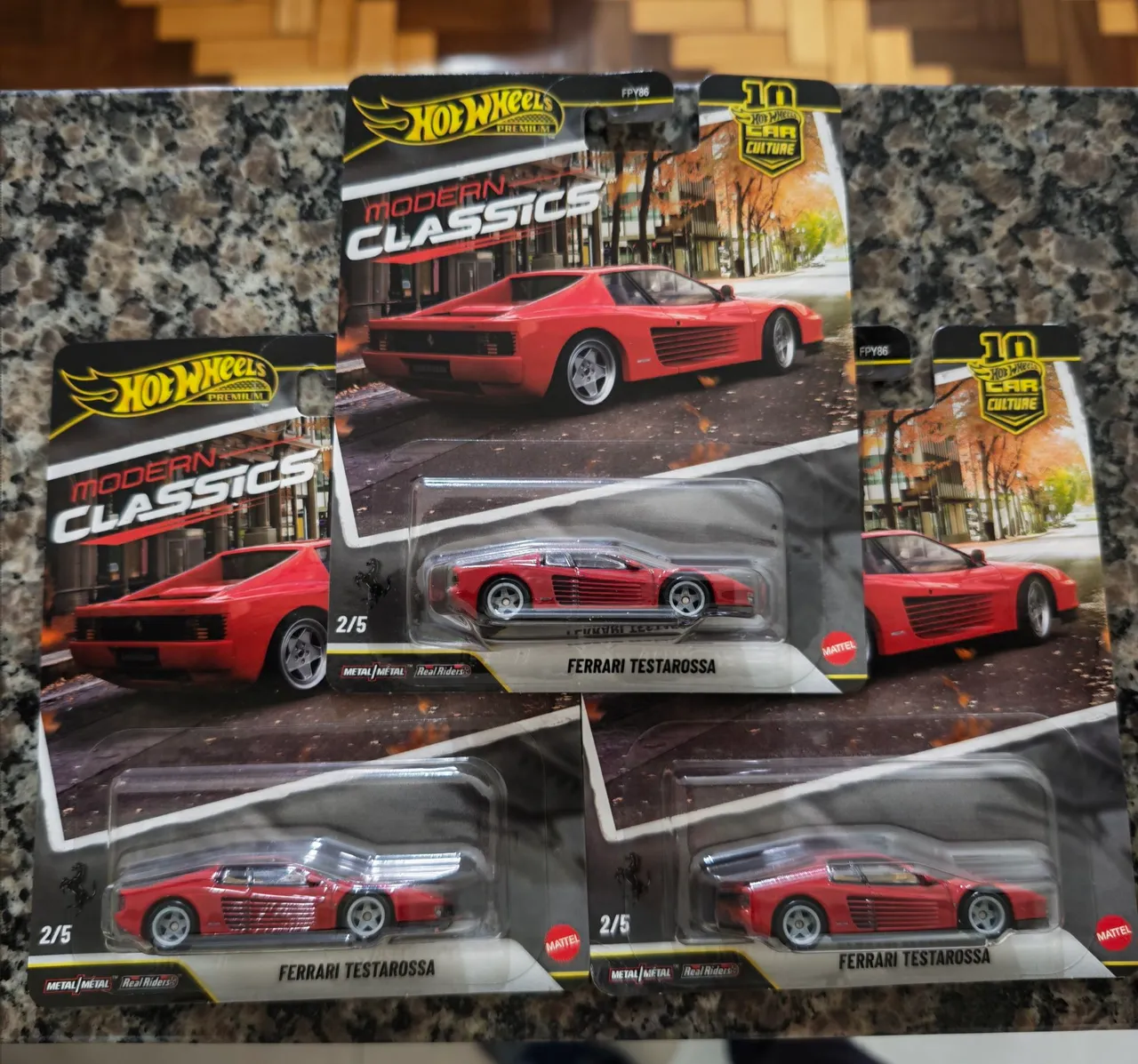 Hot wheels Ferrari TESTAROSSA premium Car Culture 2026 LACRADOS