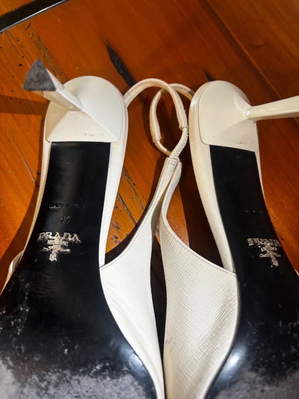 Scarpin Prada Slingback Saffiano Original Tam. 41 - Foto 2