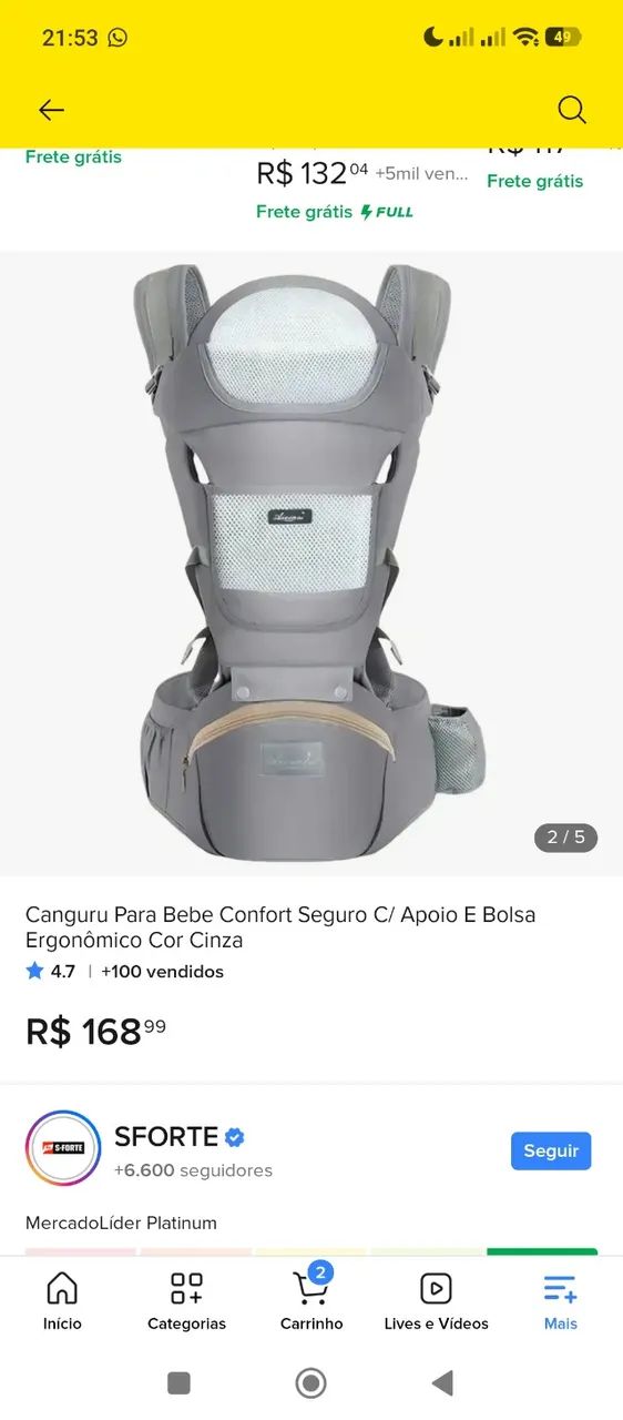 Canguru Ergonômico 
