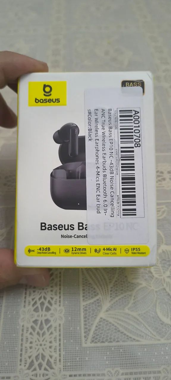 Fone Baseus bluetooth 6.0 ep10 nc