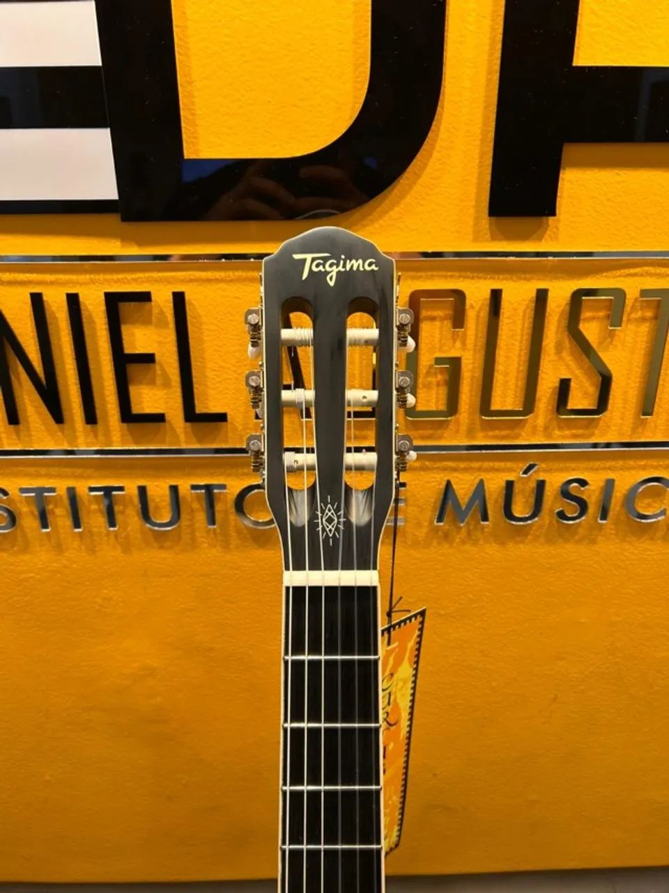 Violão Eletroac Tagima Cartagena Bks Cor Preto satín Material do diapasão Okoume - Foto 4
