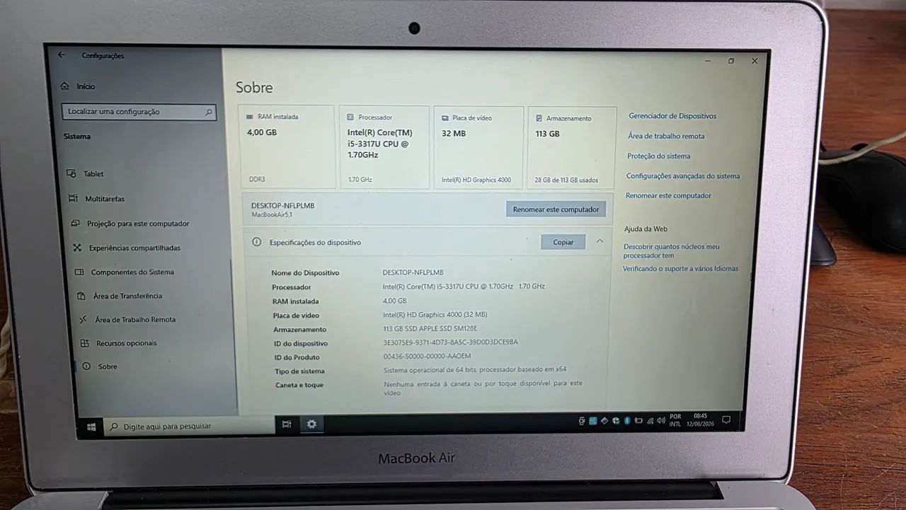 Macbook Air i5 4GB ( LEIA ) - Foto 5