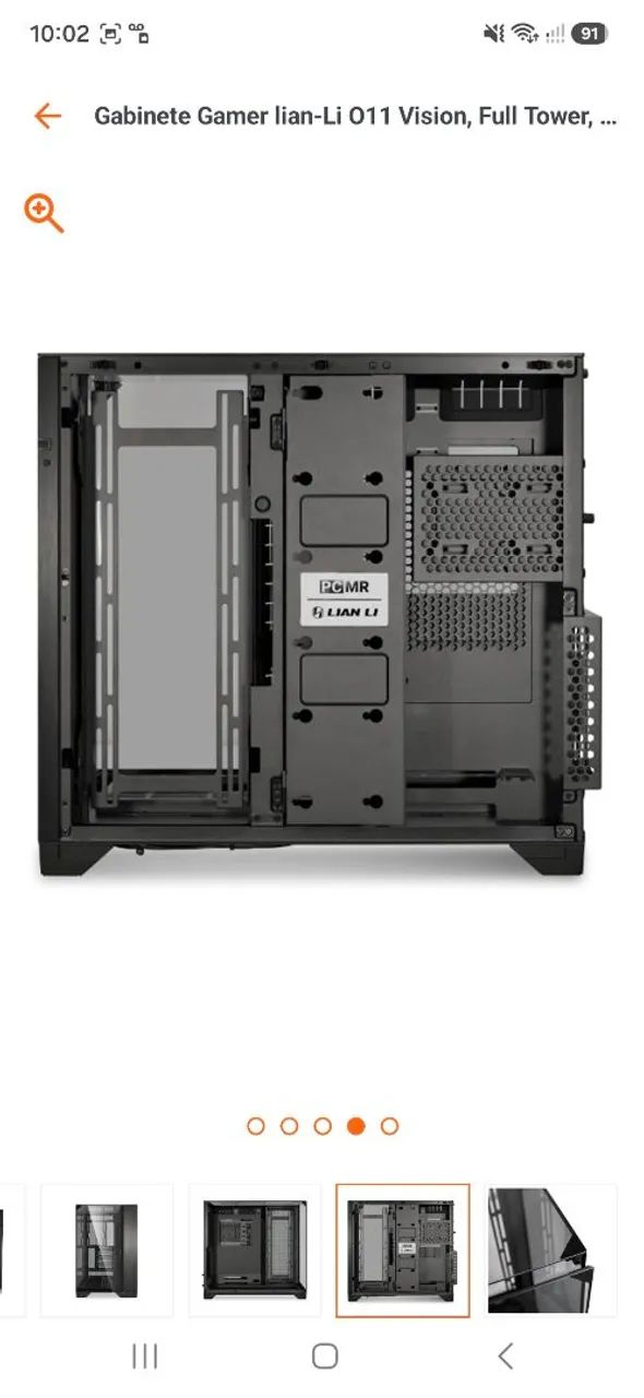 Gabinete Lian Li Vision black  - Foto 4