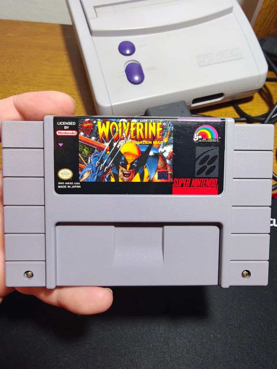 Cartucho Snes Wolverine Adamantium Rage - Jogos de Vídeo Game