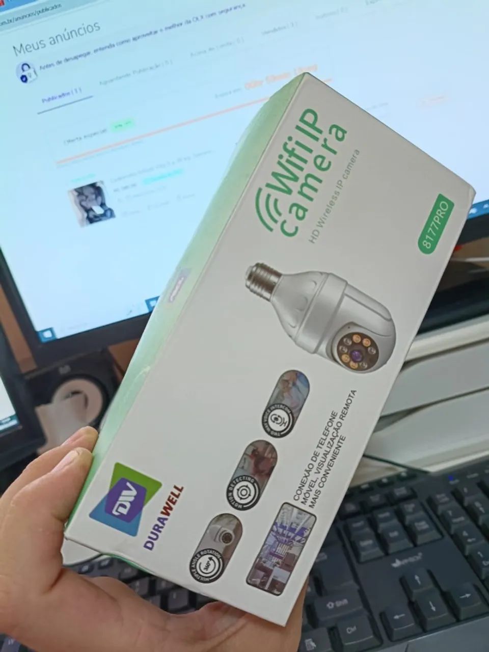 Câmera WiFi IP - Sensor de Presença. Nova!