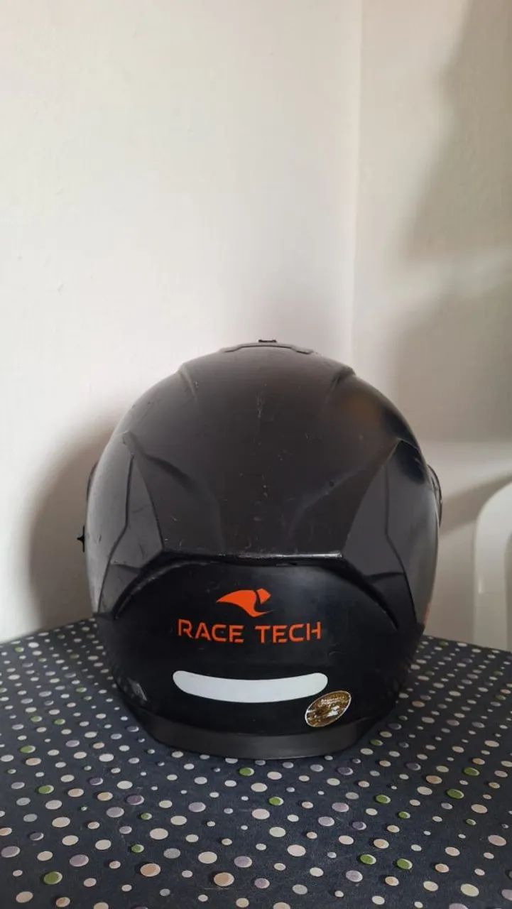 VENDO CAPACETE RACE TECH PRETO - Foto 2