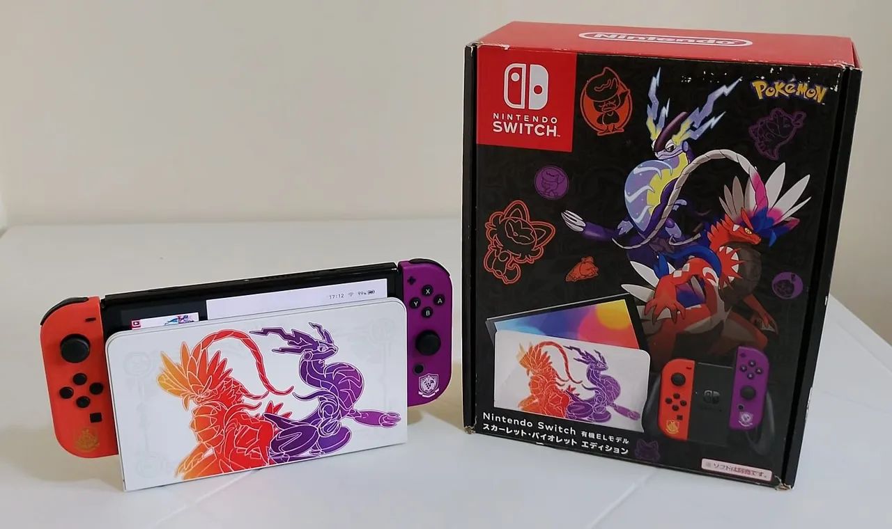 Nintendo Switch OLED pokémon + Controle Pro Original  - Foto 2