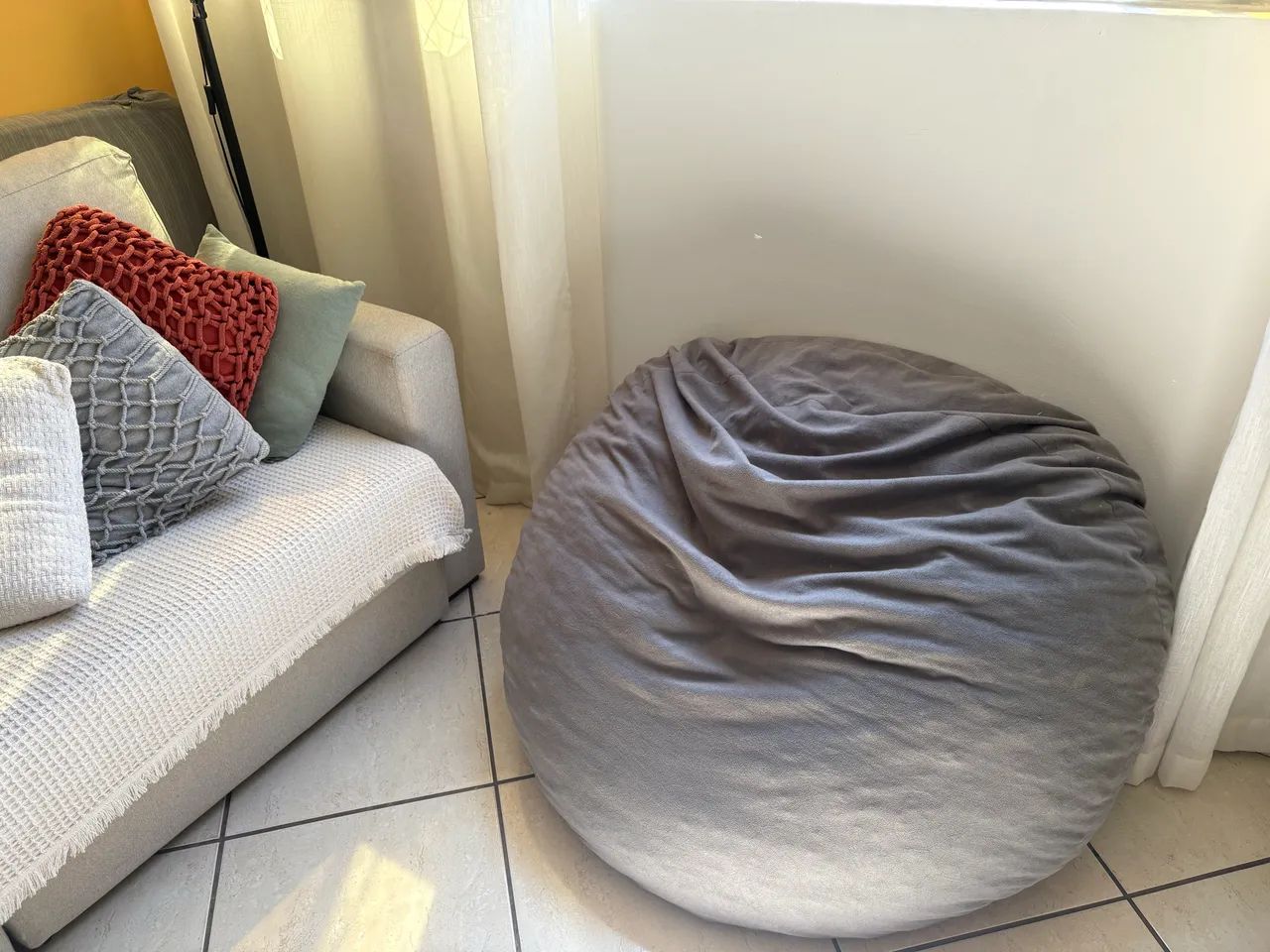 Puff gigante com enchimento  - Foto 2