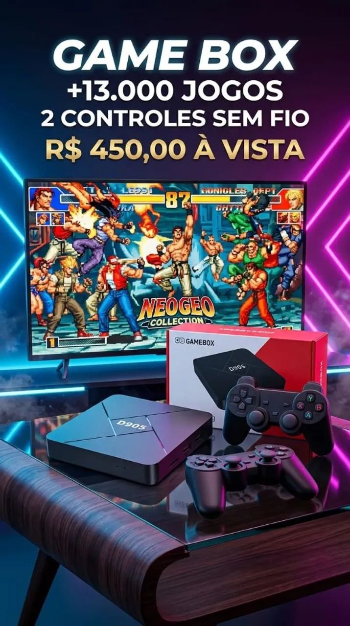 Gamebox 13 mil jogos retrô