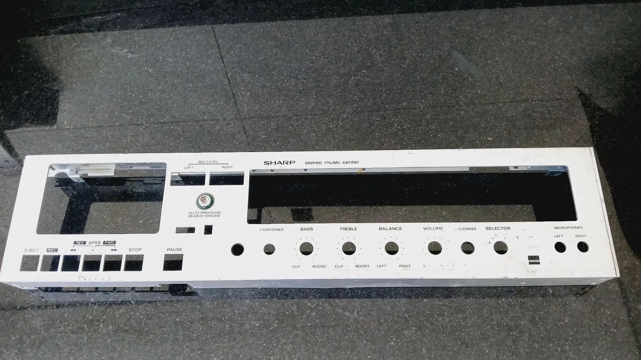 Painel frontal Vitrola Sharp Sg 220