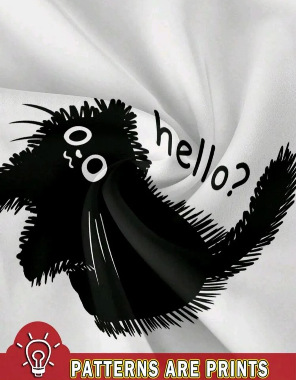 Camiseta Feminina Raglan Branca e Preta com Estampa de Gato 45 Reais - Foto 3