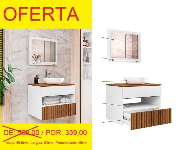 ARMARIO PARA BANHEIRO = PRONTA ENTREGA