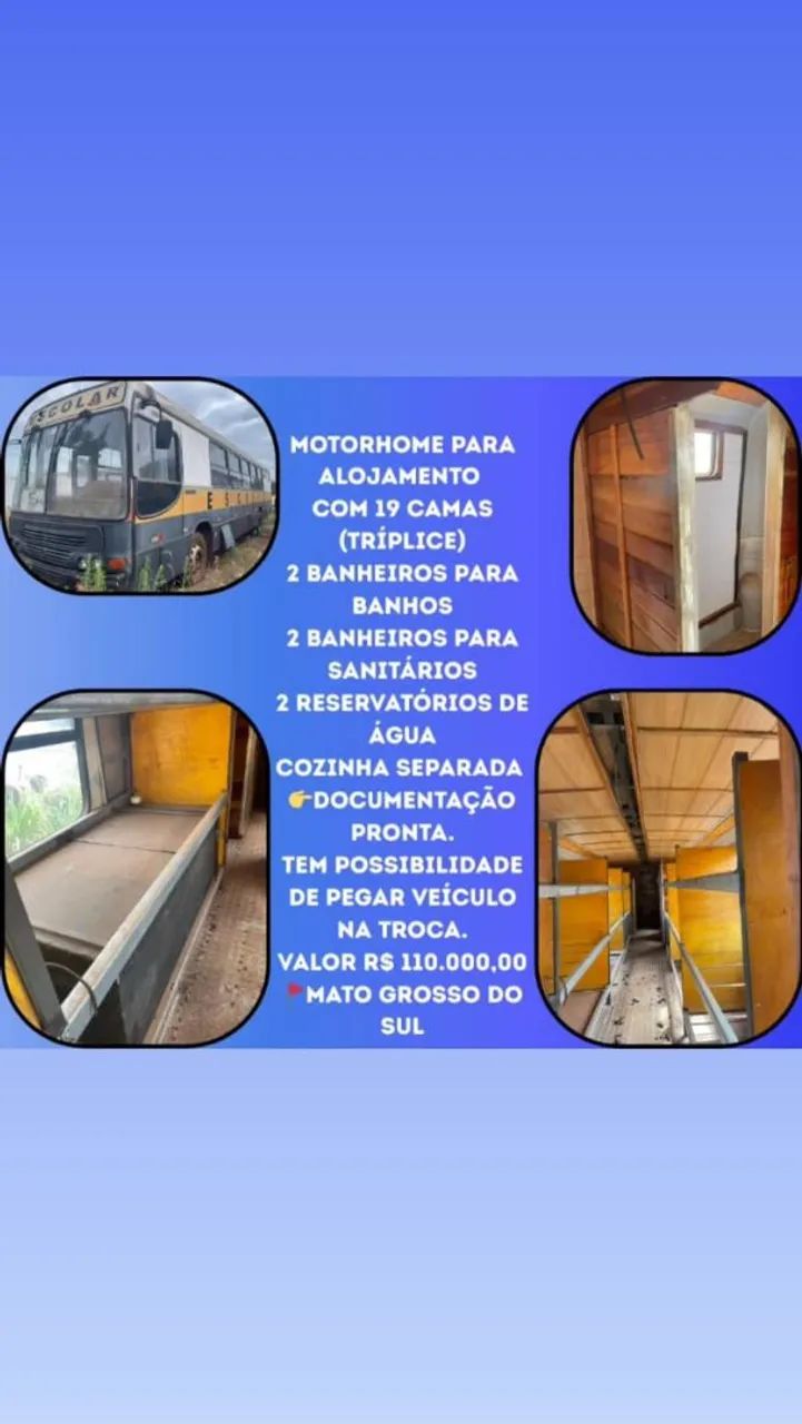 Ônibus Motor Home documentado