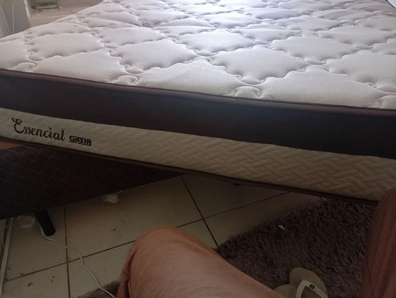 Colchão e cama box