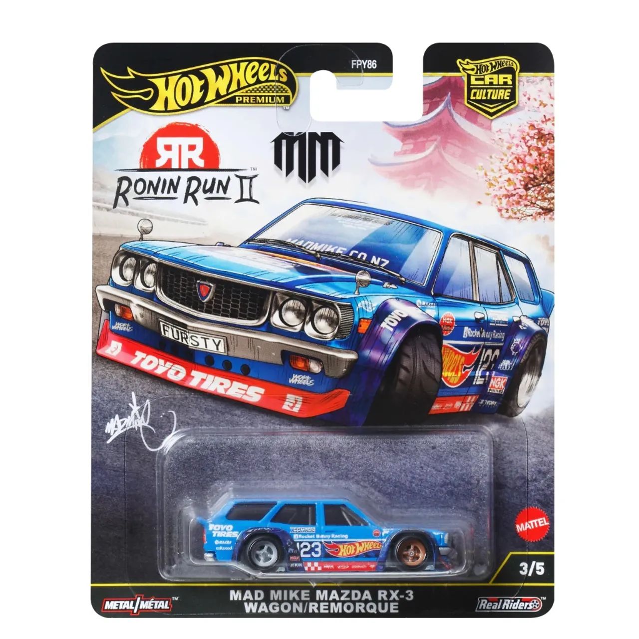Hot Wheels Ronin Run - MAZDA RX-3 Wagon MAD MIKE
